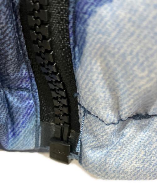 THE NORTH FACE（ザ ノース フェイス）THE NORTH FACE (ザ ノース フェイス) SUPREME (シュプリーム) Bleached Denim Print Nuptse Jacket スカイブルー サイズ:Sの古着・服飾アイテム
