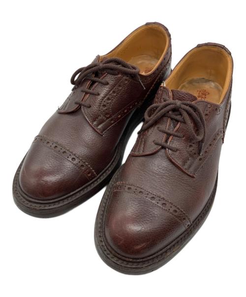 Tricker's（トリッカーズ）Tricker's (トリッカーズ) 外羽根式セミブローグシューズ ブラウン サイズ:7.5の古着・服飾アイテム