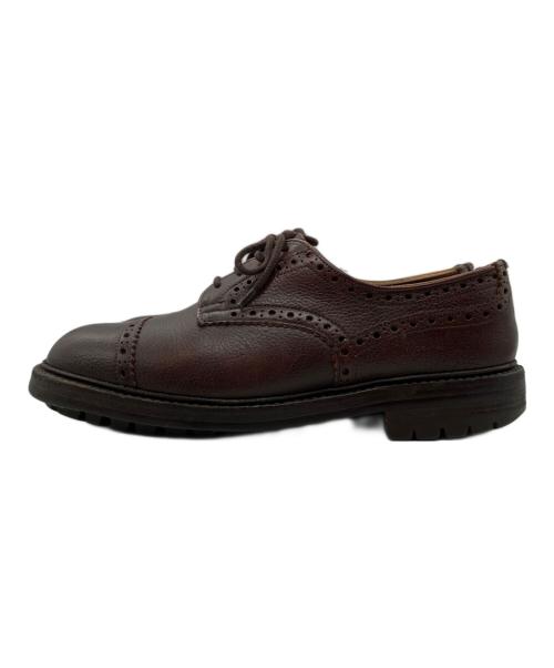 Tricker's（トリッカーズ）Tricker's (トリッカーズ) 外羽根式セミブローグシューズ ブラウン サイズ:7.5の古着・服飾アイテム