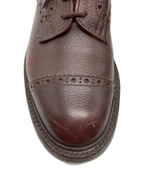 Tricker's（トリッカーズ）Tricker's (トリッカーズ) 外羽根式セミブローグシューズ ブラウン サイズ:7.5の古着・服飾アイテム