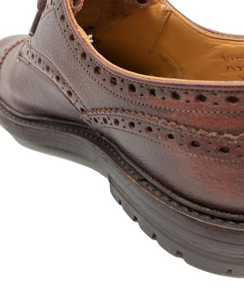 Tricker's（トリッカーズ）Tricker's (トリッカーズ) 外羽根式セミブローグシューズ ブラウン サイズ:7.5の古着・服飾アイテム