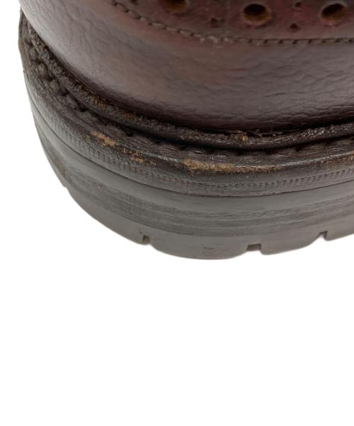 Tricker's（トリッカーズ）Tricker's (トリッカーズ) 外羽根式セミブローグシューズ ブラウン サイズ:7.5の古着・服飾アイテム