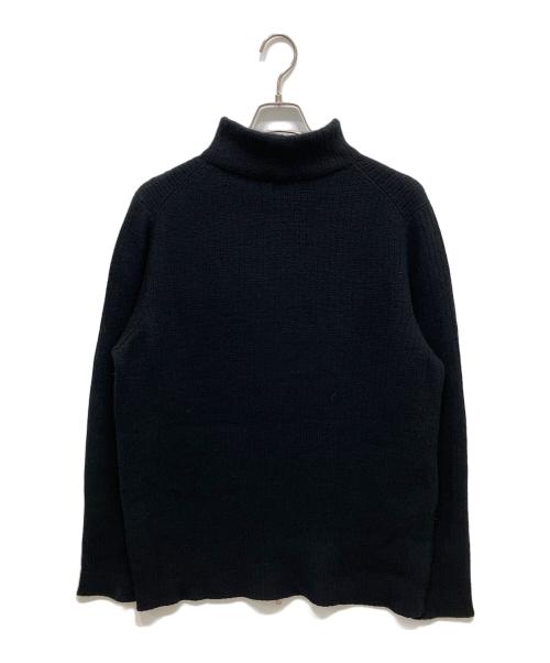 MALO（マーロ）MALO (マーロ) ダブルジッパーカシミヤドライバーズニット ブラック サイズ:54の古着・服飾アイテム