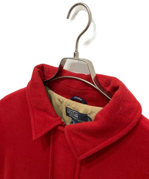 POLO RALPH LAUREN（ポロ・ラルフローレン）POLO RALPH LAUREN (ポロ・ラルフローレン) ウールナイロンハンティングコート レッド サイズ:XLの古着・服飾アイテム