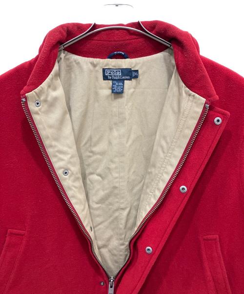 POLO RALPH LAUREN（ポロ・ラルフローレン）POLO RALPH LAUREN (ポロ・ラルフローレン) ウールナイロンハンティングコート レッド サイズ:XLの古着・服飾アイテム