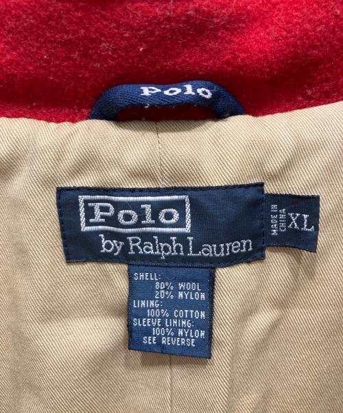POLO RALPH LAUREN（ポロ・ラルフローレン）POLO RALPH LAUREN (ポロ・ラルフローレン) ウールナイロンハンティングコート レッド サイズ:XLの古着・服飾アイテム