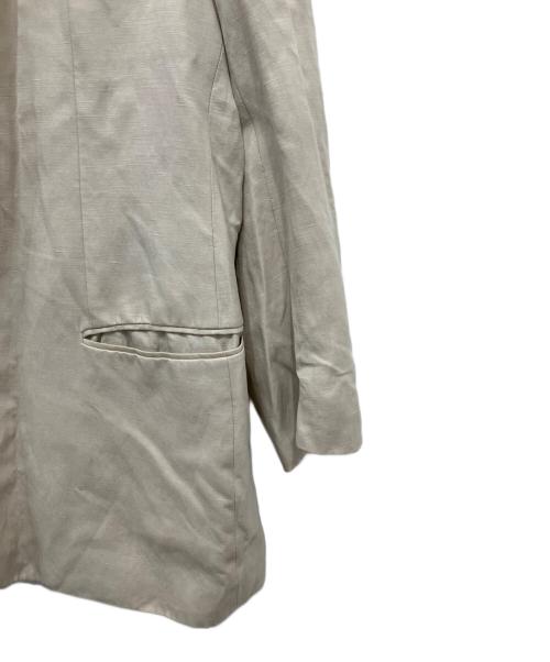 ARMANI COLLEZIONI（アルマーニ コレツィオーニ）ARMANI COLLEZIONI (アルマーニ コレツィオーニ) シルクリネン3Bジャケット ベージュ サイズ:56Ｒの古着・服飾アイテム
