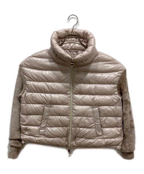 HERNO（ヘルノ）HERNO (ヘルノ) Nylon Ultra Light Knit Quilted Down Blouson アイボリー サイズ:38の古着・服飾アイテム