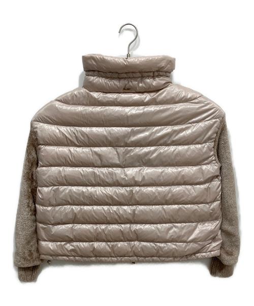 HERNO（ヘルノ）HERNO (ヘルノ) Nylon Ultra Light Knit Quilted Down Blouson アイボリー サイズ:38の古着・服飾アイテム