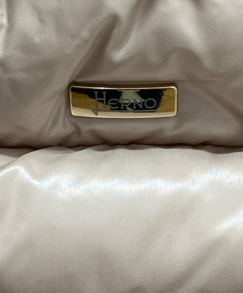 HERNO（ヘルノ）HERNO (ヘルノ) Nylon Ultra Light Knit Quilted Down Blouson アイボリー サイズ:38の古着・服飾アイテム