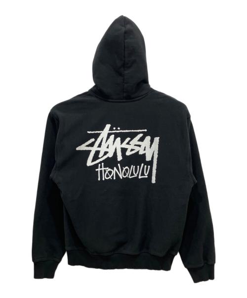 stussy（ステューシー）stussy (ステューシー) HONOLULU hoodie ブラック サイズ:Mの古着・服飾アイテム