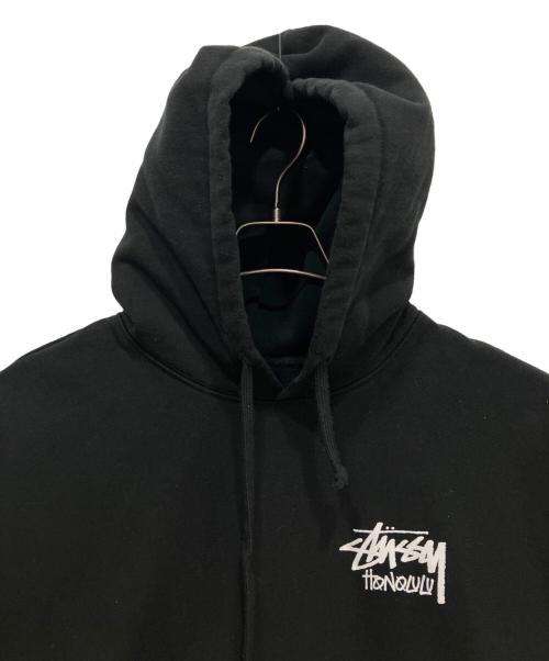 stussy（ステューシー）stussy (ステューシー) HONOLULU hoodie ブラック サイズ:Mの古着・服飾アイテム