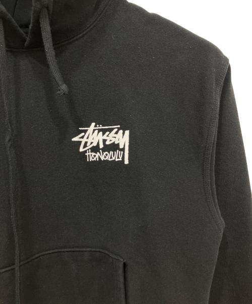 stussy（ステューシー）stussy (ステューシー) HONOLULU hoodie ブラック サイズ:Mの古着・服飾アイテム