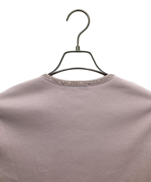 ANAYI（アナイ）ANAYI (アナイ) ステップビジューカーディガン ピンク サイズ:38の古着・服飾アイテム