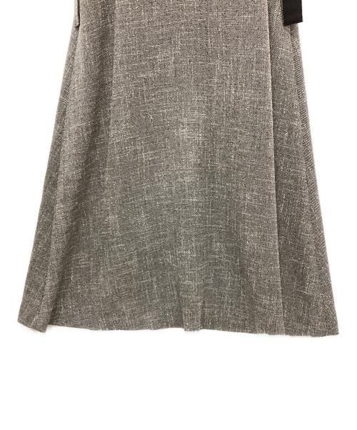 ANAYI（アナイ）ANAYI (アナイ) ウールライクツイードジャンパーワンピース グレー サイズ:38の古着・服飾アイテム