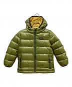 Patagoniaパタゴニア）の古着「ボーイズハイロフトダウンセーターフーディ」｜黄緑