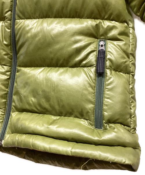 Patagonia（パタゴニア）Patagonia (パタゴニア) ボーイズハイロフトダウンセーターフーディ 黄緑 サイズ:SIZE XSの古着・服飾アイテム