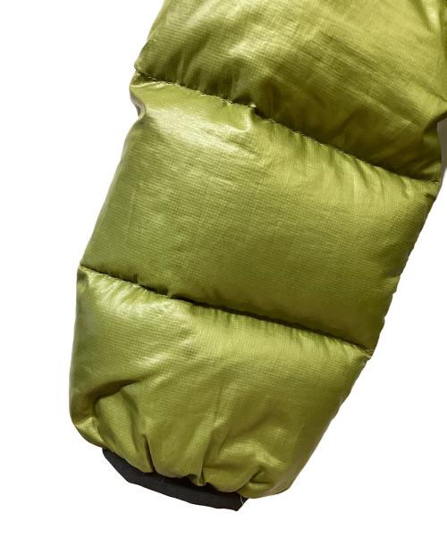 Patagonia（パタゴニア）Patagonia (パタゴニア) ボーイズハイロフトダウンセーターフーディ 黄緑 サイズ:SIZE XSの古着・服飾アイテム