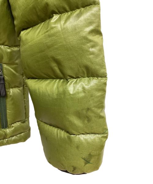 Patagonia（パタゴニア）Patagonia (パタゴニア) ボーイズハイロフトダウンセーターフーディ 黄緑 サイズ:SIZE XSの古着・服飾アイテム