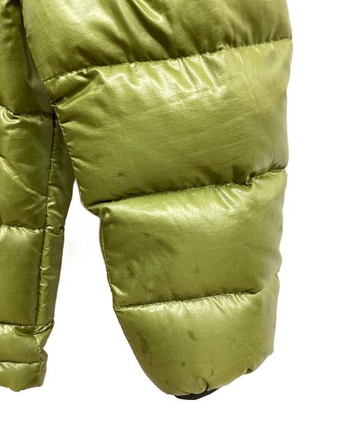 Patagonia（パタゴニア）Patagonia (パタゴニア) ボーイズハイロフトダウンセーターフーディ 黄緑 サイズ:SIZE XSの古着・服飾アイテム