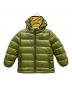 Patagonia（パタゴニア）の古着「ボーイズハイロフトダウンセーターフーディ」｜黄緑