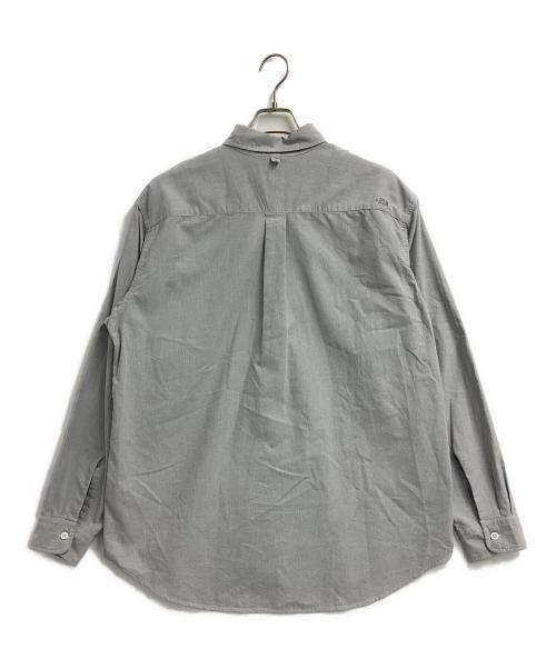 THE NORTHFACE PURPLELABEL（ザ・ノースフェイス パープルレーベル）THE NORTHFACE PURPLELABEL (ザ・ノースフェイス パープルレーベル) PURPLE LABEL Button Down Field Shirt(パープルレーベルボタンダウンフィールドシャツ) グレー サイズ:Lの古着・服飾アイテム
