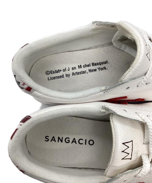 Sangacio（サンガッチョ）Sangacio (サンガッチョ) にゅSG『Basquiat』 ホワイトｘレッド サイズ:US7.5の古着・服飾アイテム