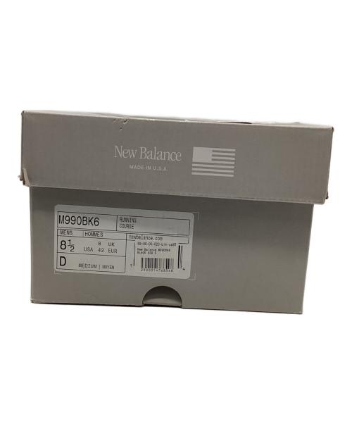 NEW BALANCE（ニューバランス）NEW BALANCE (ニューバランス) M990BK6 ブラック サイズ:26.5cmの古着・服飾アイテム