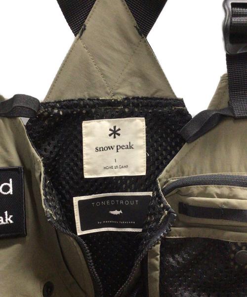 Snow peak（スノーピーク）Snow peak (スノーピーク) Toned Trout Toned Trout Camp Vest カーキ サイズ:1の古着・服飾アイテム