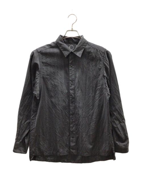 山と道（ヤマトミチ）山と道 (ヤマトミチ) メリノシャツ オリーブ×ブラック サイズ:Sの古着・服飾アイテム