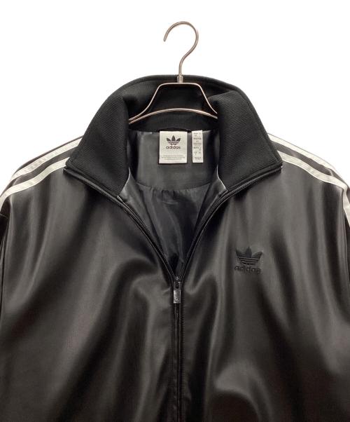 adidas（アディダス）adidas (アディダス) スリーストライプス ルーズファイヤーバードトラックスーツジャケット ブラック サイズ:XLの古着・服飾アイテム