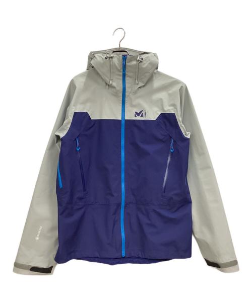 MILLET（ミレー）MILLET (ミレー) ライトゴアテックスジャケット グレー×ブルー サイズ:Lの古着・服飾アイテム