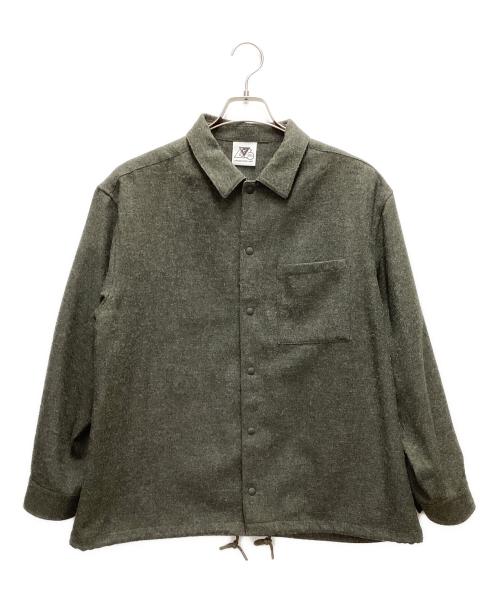 moonlight gear（ムーンライトギア）moonlight gear (ムーンライトギア) Flow Shirts Jacket グレー サイズ:SMの古着・服飾アイテム