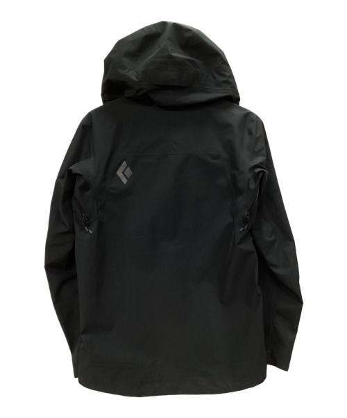 BLACK DIAMOND（ブラックダイヤモンド）BLACK DIAMOND (ブラックダイヤモンド) M liquid point Shell ゴアテックス ジップアップパーカー ブラック サイズ:Sの古着・服飾アイテム