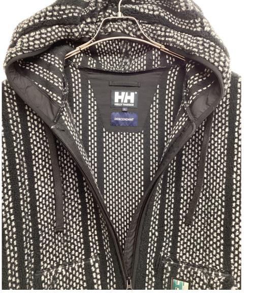 HELLY HANSEN（ヘリーハンセン）HELLY HANSEN (ヘリーハンセン) DESCENDANT (ディセンダント) SPICOLI HOODED JACKET FIBERPILE HH x DCDT ブラック サイズ:XLの古着・服飾アイテム