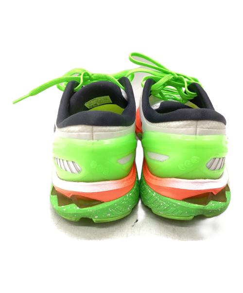 asics（アシックス）asics (アシックス) ランニングシューズ ホワイト×グリーン サイズ:26.0の古着・服飾アイテム