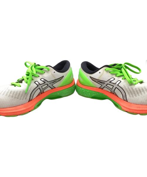 asics（アシックス）asics (アシックス) ランニングシューズ ホワイト×グリーン サイズ:26.0の古着・服飾アイテム