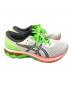 中古・古着 asics (アシックス) ランニングシューズ ホワイト×グリーン サイズ:26.0：12000円