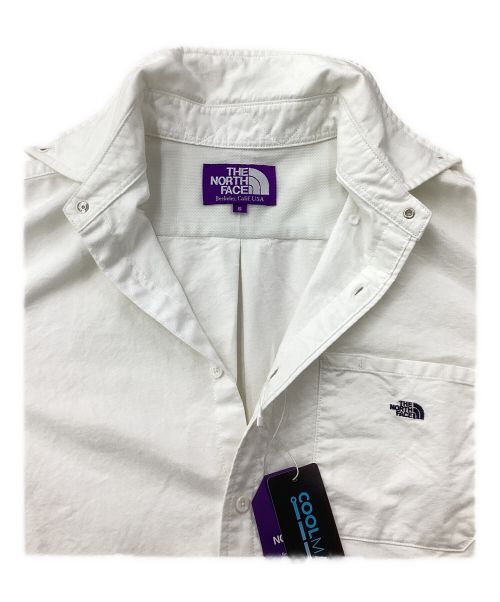 THE NORTHFACE PURPLELABEL（ザ・ノースフェイス パープルレーベル）THE NORTHFACE PURPLELABEL (ザ・ノースフェイス パープルレーベル) Cotton Polyester OX B.D. Shirt ホワイト サイズ:Sの古着・服飾アイテム