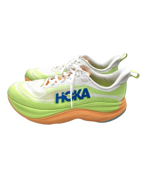 HOKAONEONE（ホカオネオネ）HOKAONEONE (ホカオネオネ) ランニングシューズ ホワイトオレンジ サイズ:27.0cmの古着・服飾アイテム
