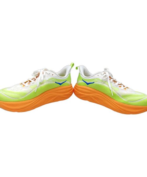 HOKAONEONE（ホカオネオネ）HOKAONEONE (ホカオネオネ) ランニングシューズ ホワイトオレンジ サイズ:27.0cmの古着・服飾アイテム