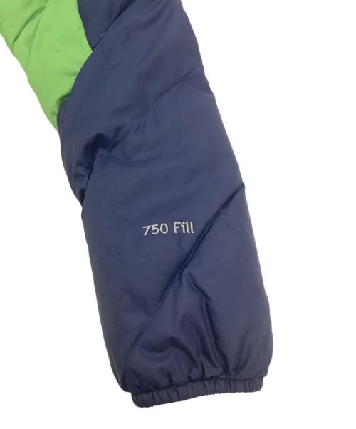 MARMOT（マーモット）MARMOT (マーモット) ライトバンフーダウンジャケット ネイビー×グリーン サイズ:Lの古着・服飾アイテム