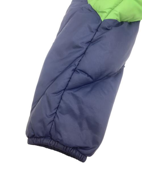 MARMOT（マーモット）MARMOT (マーモット) ライトバンフーダウンジャケット ネイビー×グリーン サイズ:Lの古着・服飾アイテム