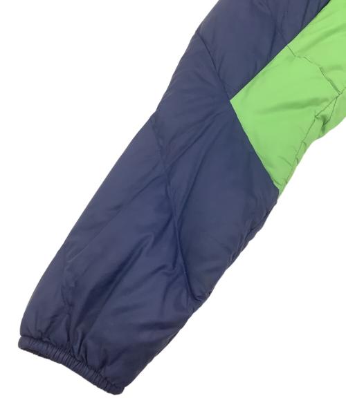 MARMOT（マーモット）MARMOT (マーモット) ライトバンフーダウンジャケット ネイビー×グリーン サイズ:Lの古着・服飾アイテム