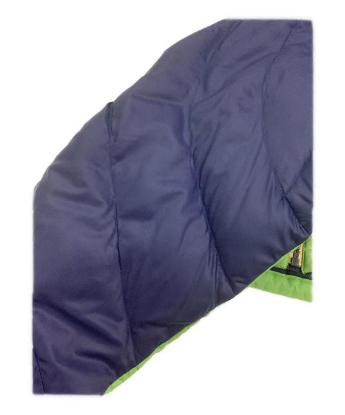 MARMOT（マーモット）MARMOT (マーモット) ライトバンフーダウンジャケット ネイビー×グリーン サイズ:Lの古着・服飾アイテム