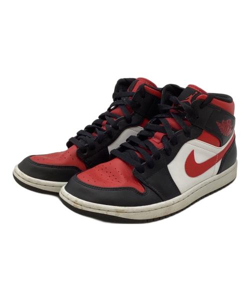 NIKE（ナイキ）NIKE (ナイキ) ハイカットスニーカー/Air Jordan 1 Mid/エアジョーダン1 ミッド レッド サイズ:25の古着・服飾アイテム