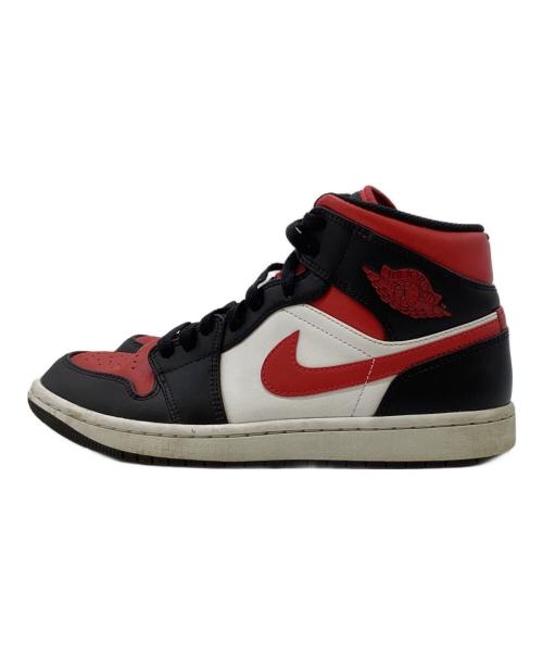 NIKE（ナイキ）NIKE (ナイキ) ハイカットスニーカー/Air Jordan 1 Mid/エアジョーダン1 ミッド レッド サイズ:25の古着・服飾アイテム
