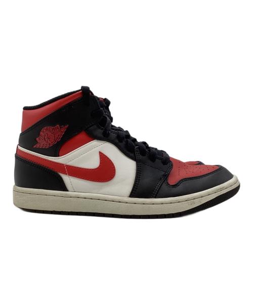 NIKE（ナイキ）NIKE (ナイキ) ハイカットスニーカー/Air Jordan 1 Mid/エアジョーダン1 ミッド レッド サイズ:25の古着・服飾アイテム