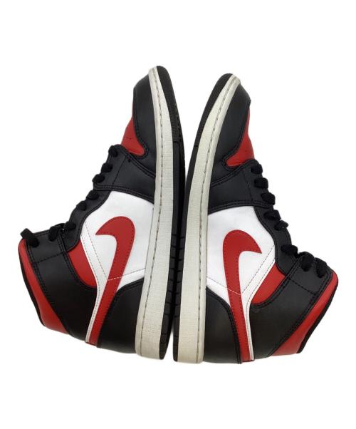 NIKE（ナイキ）NIKE (ナイキ) ハイカットスニーカー/Air Jordan 1 Mid/エアジョーダン1 ミッド レッド サイズ:25の古着・服飾アイテム