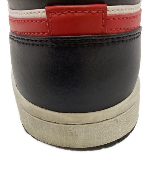 NIKE（ナイキ）NIKE (ナイキ) ハイカットスニーカー/Air Jordan 1 Mid/エアジョーダン1 ミッド レッド サイズ:25の古着・服飾アイテム